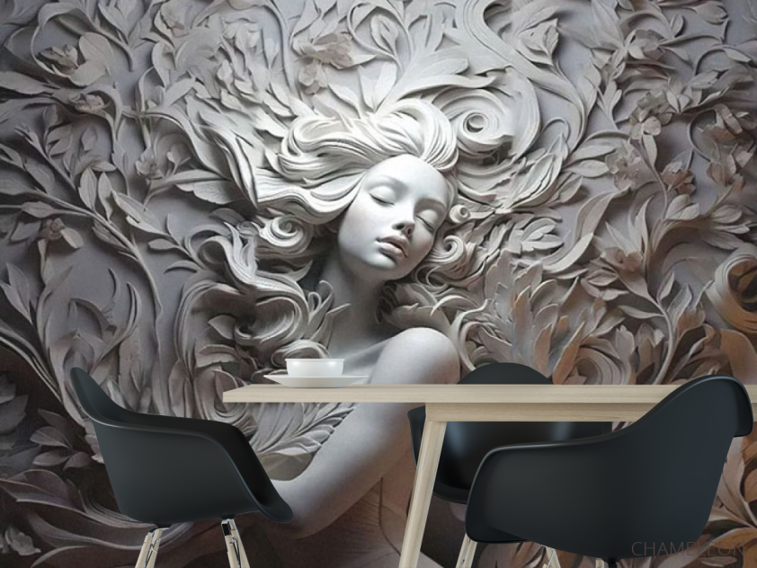 Фотошпалери Барелеф дівчина - 1