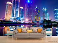 Фотообои Отражение Нью-Йорка в воде - 1