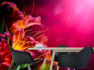 Фотошпалери Малинові лілії - 1