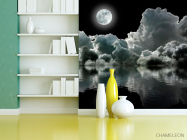 Фотошпалери Місяць над хмарами - 3