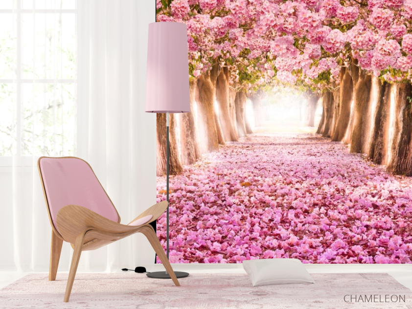 Фотошпалери сад сакур - 4