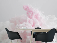 Фотошпалери Рожевий Абстрактний дим - 1