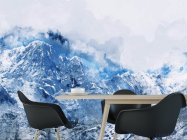 Фотошпалери засніжені гори - 1