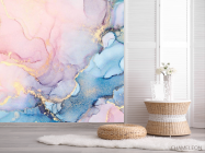 Фотошпалери Рожевий fluid art - 2
