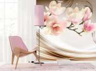 Фотошпалери Магнолія на атласі - 4