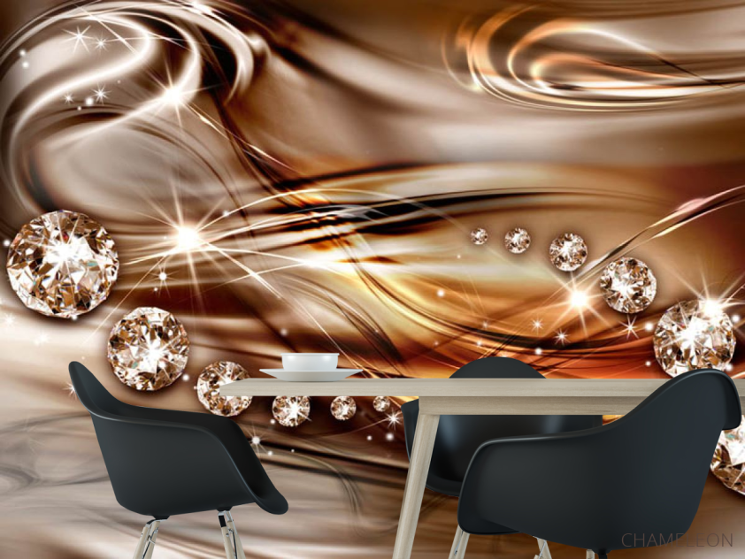 Фотошпалери коричнева Абстракція - 1