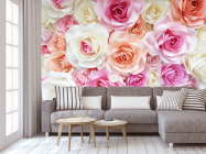 Фотообои розы нежных цветов - 3
