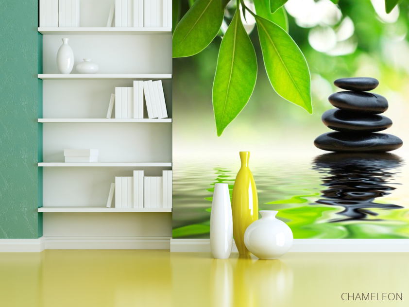 Фотообои Зелень, вода, камни - 3