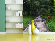 Фотошпалери сірий водоспадик на струмку - 3