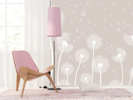 Фотошпалери кульбаби бежеві - 4