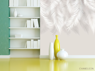 Фотошпалери ніжні тропічні листя - 3