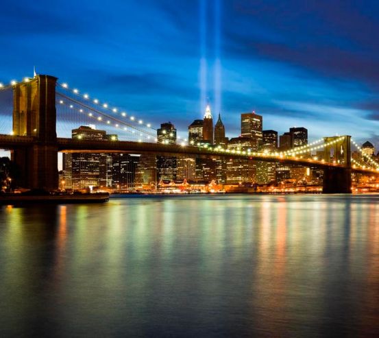 Фотообои Ночной мост Нью Йорк 1223