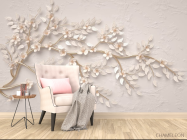 Фотообои Ветка барельеф - 4