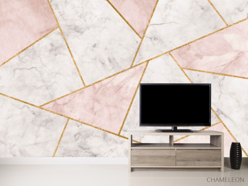 Фотообои Мраморные треугольники - 2