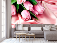 Фотообои Розовые тюльпаны - 3