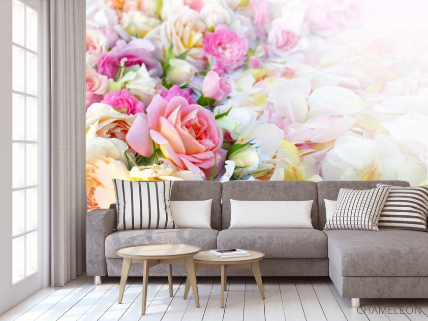 Фотообои нежные розы - 3