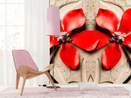 Фотообои Красные цветы - 4