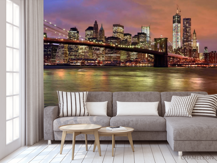 Фотообои Ночной мост New York - 3