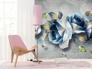 Фотошпалери Сині квіти - 4