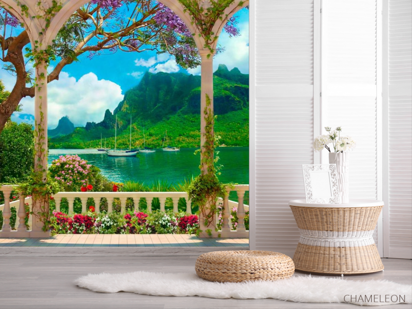 Фотошпалери Арка, вид на гори - 2