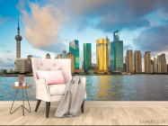 Фотообои Тучи, море, дома - 4