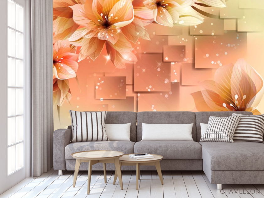 Фотообои в кухню Цветы - 3