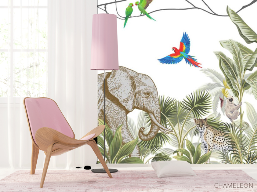 Фотошпалери джунглі з тваринами - 4