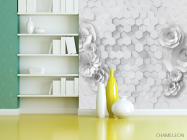 Фотошпалери 3D квіти - 3