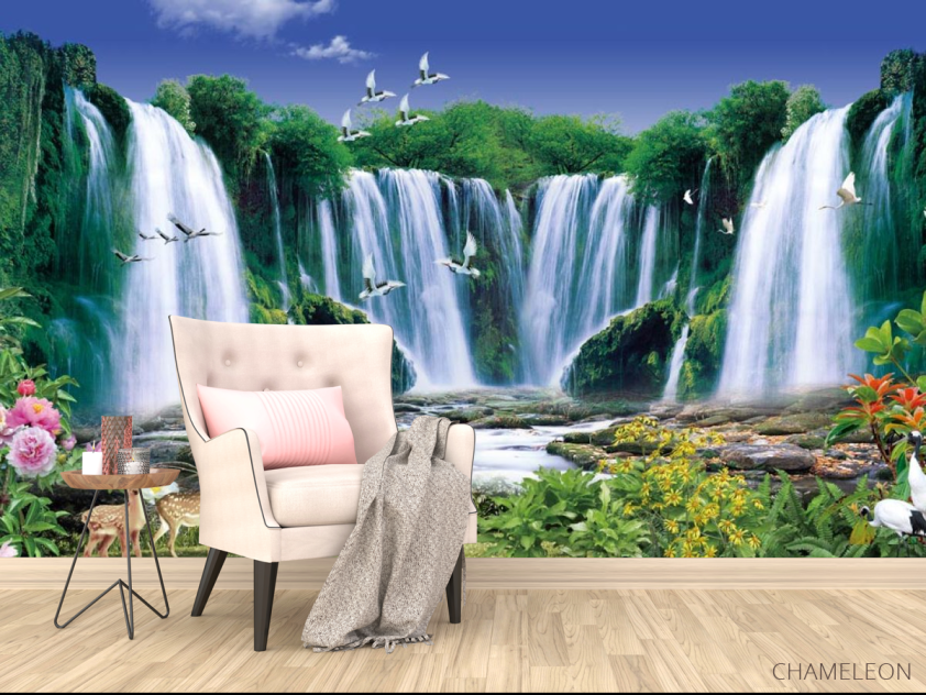 Фотообои Живописный водопад - 4