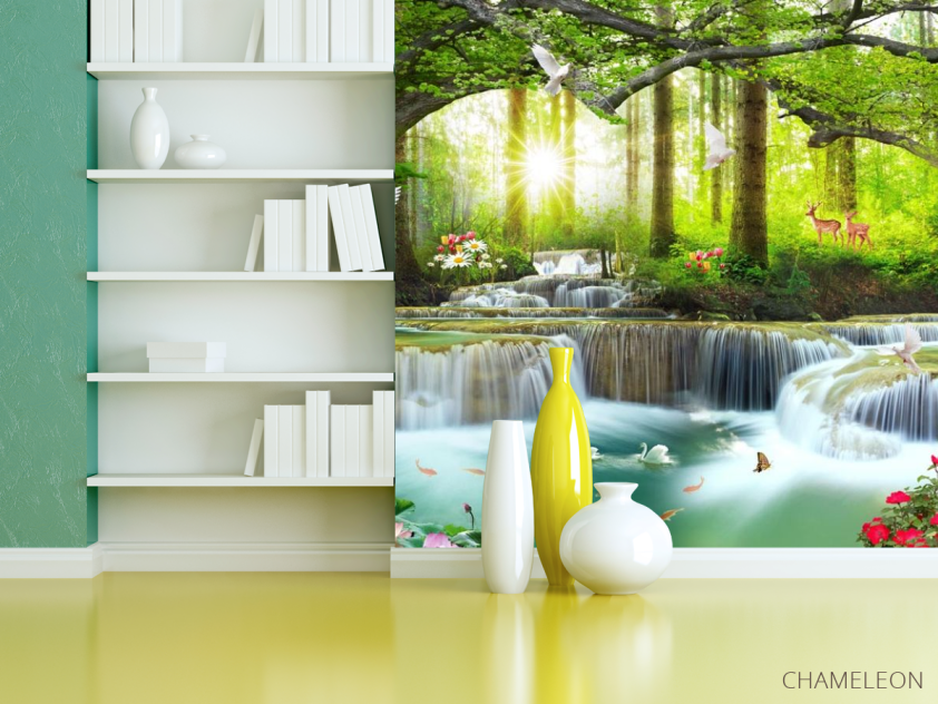 Фотошпалери Лісовий водоспад - 3