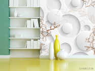 Фотошпалери 3D квіти - 3