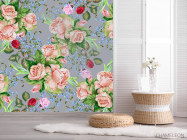 Фотошпалери Принт вінтажні квіти - 2