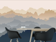 Фотошпалери гори абстрактні 3Д ефект - 1