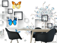 Фотошпалери 3д малюнок з геометрією - 1