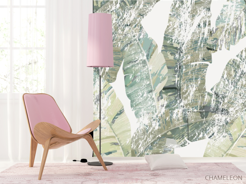 Фотошпалери Бананові листя з потертостями - 4