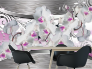 Фотошпалери Орхідея і абстракція 3d - 1