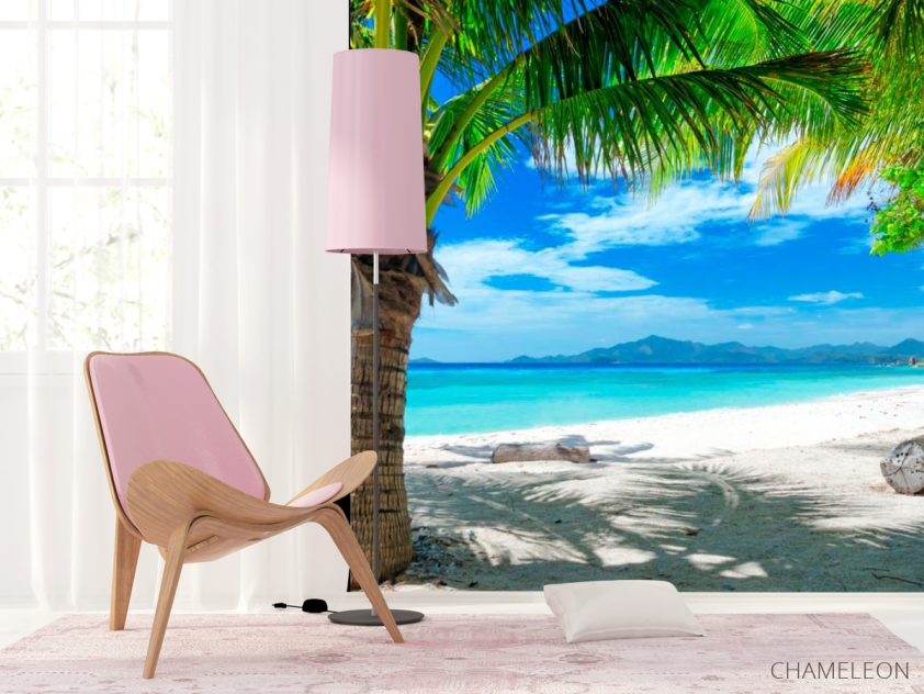 Фотошпалери Пляж з пальмами - 4
