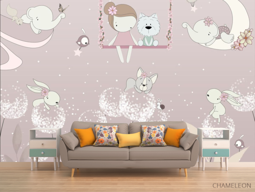 Фотообои для детской, одуванчики - 1