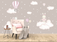 Фотообои Зайки на тучках - 4