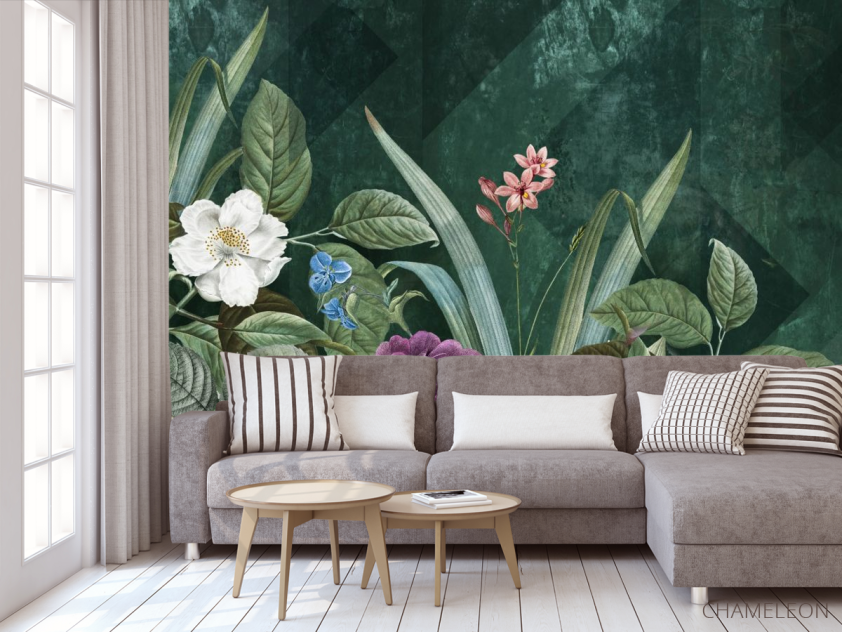 Фотообои Дизайнерские цветы - 3