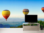 Фотообои шесть воздушных шаров в горах - 2