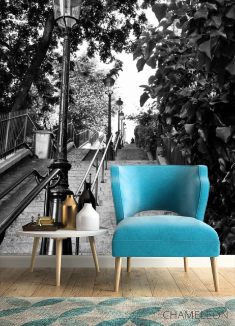 Фотообои Ступеньки и фонари - 4