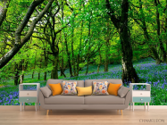 Фотообои Между деревьями цветы - 1