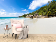 Фотообои холм с пальмами на берегу - 4