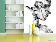 Фотошпалери силует з диму 3д - 3