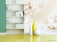 Фотошпалери 3Д квіти - 3