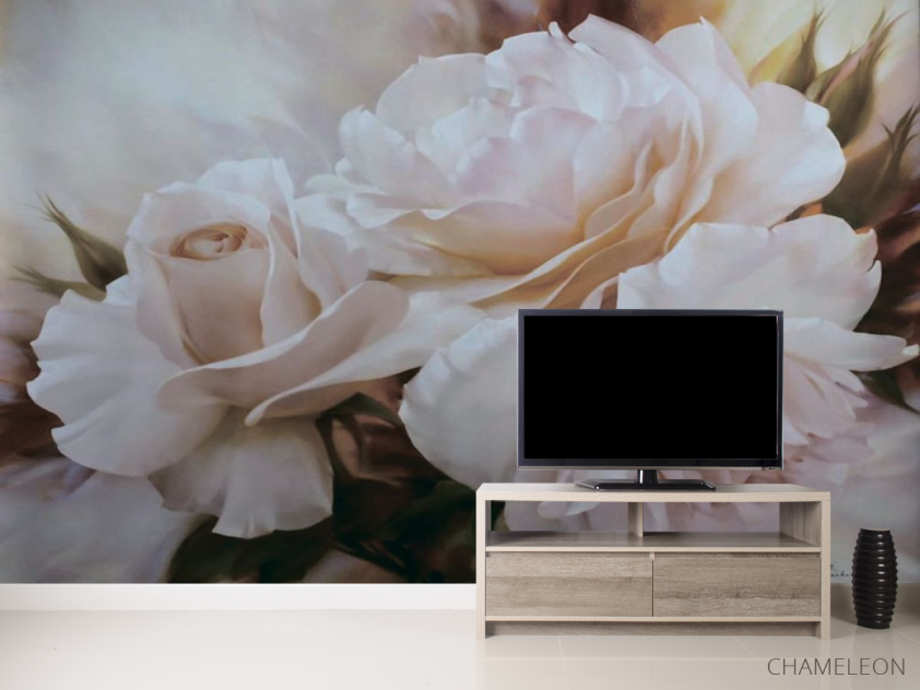 Фотообои Белая роза - 2