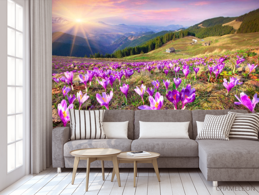 Фотообои весна, горы - 3