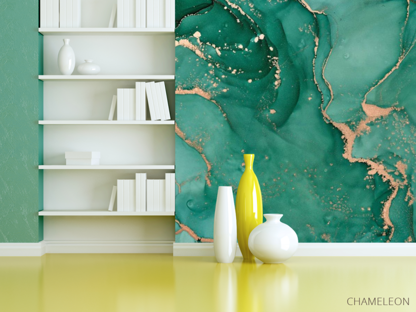 Фотошпалери Бірюзовий флюїд - 3