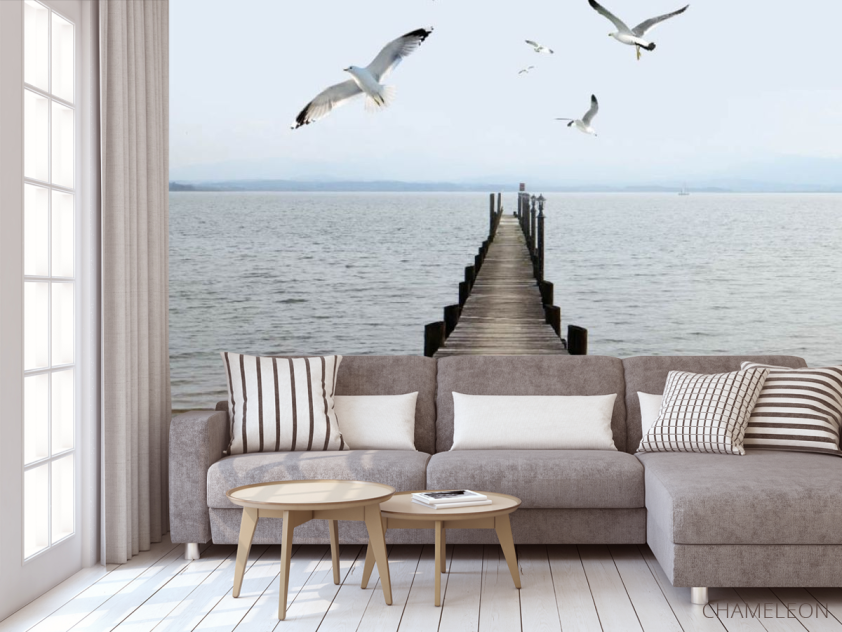 Фотообои Пирс с чайками - 3